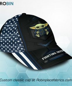 Baby Yoda Hug Notre Dame Fighting Irish All Over Print Classic Cap