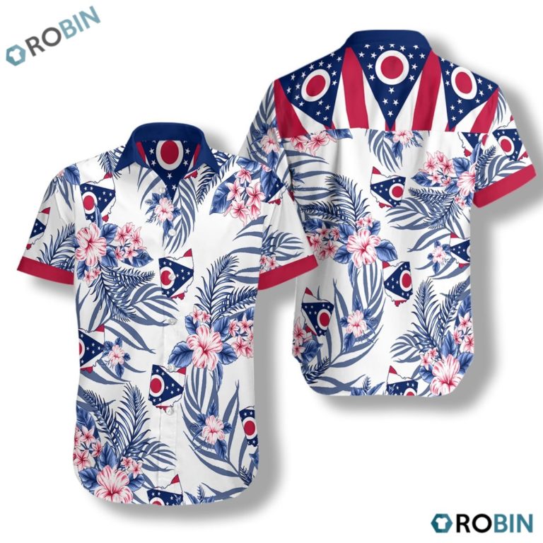 Ohio Proud Hawaiian Shirt, Button-up T-shirt