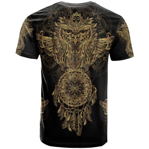 Owl With Dreamcatcher Mandala 3D All Over Print T-Shirt - RobinPlaceFabrics