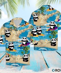 Panda Summer Vacation Hawaiian Shirt