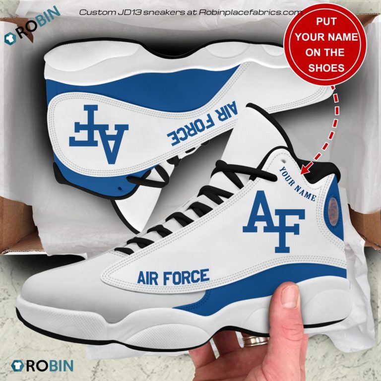 Personalized Air Force Falcons Air JD13 Shoes, Custom Sneakers