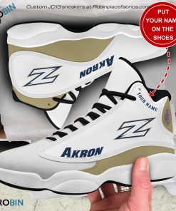 Personalized Akron Zips Air JD13 Shoes, Custom Jordan 13 Sneakers
