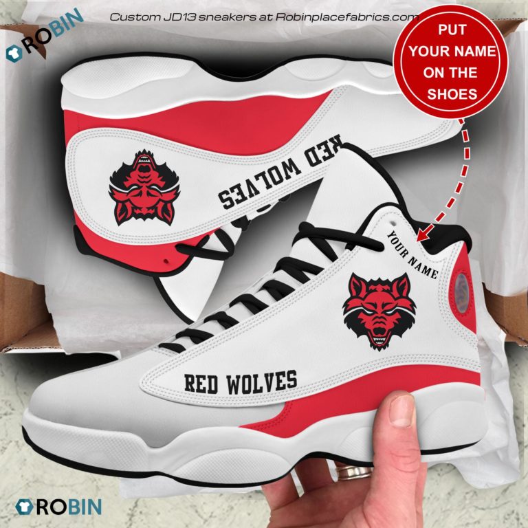 Personalized Arkansas State Red Wolves Air JD13 Shoes