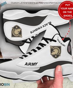 Personalized Army Black Knights Air JD13 Shoes, Custom Jordan 13 Sneakers