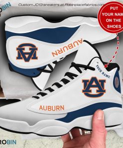 Personalized Auburn Tigers Air JD13 Shoes, Custom Sneakers