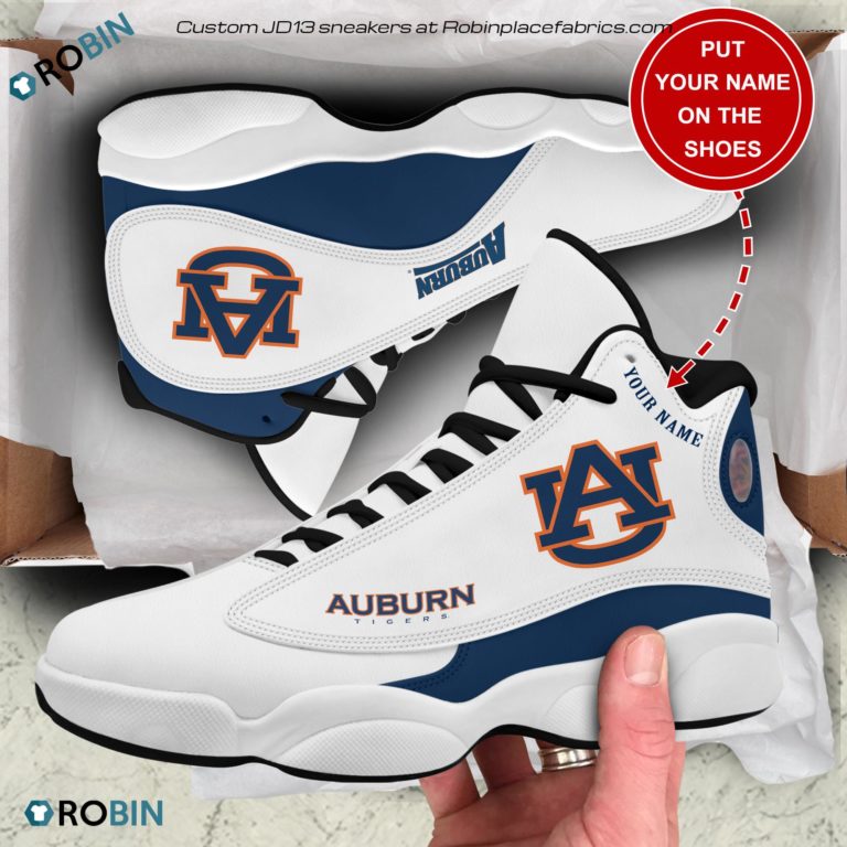 Personalized Auburn Tigers Air JD13 Sneakers
