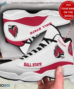 Personalized Ball State Cardinals Air JD13 Shoes, Custom Sneakers