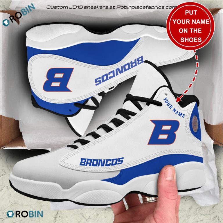 Personalized Boise State Broncos Air JD13 Shoes