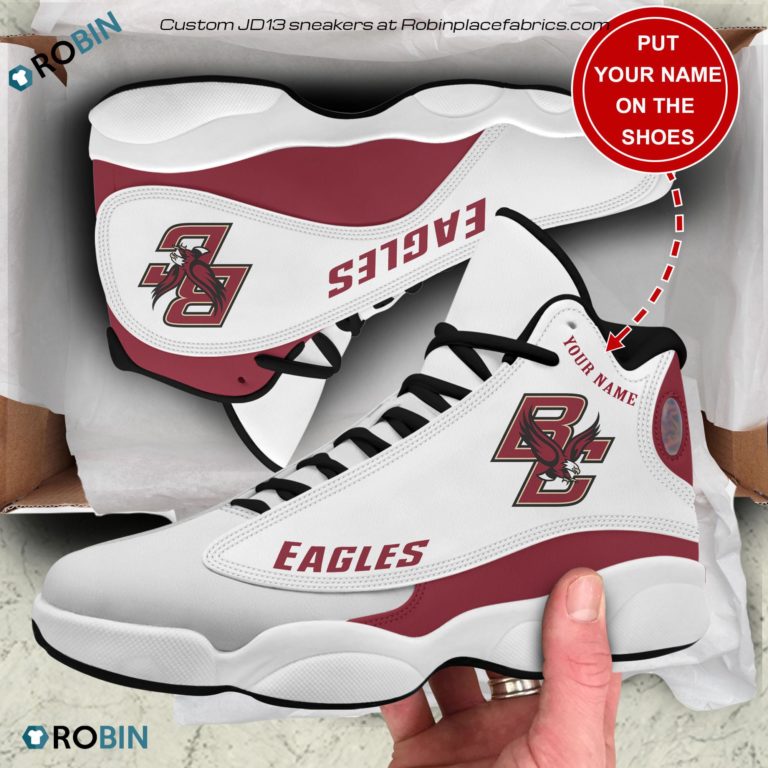 Personalized Boston College Eagles Air JD13 Shoes