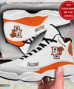Personalized Bowling Green Falcons Air JD13 Shoes, Custom Sneakers