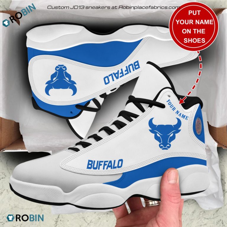 Personalized Buffalo Bulls Air JD13 Shoes, Custom Jordan 13 Sneakers