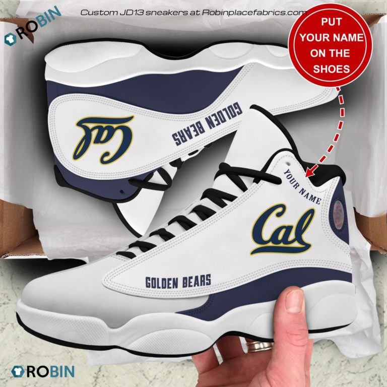 Personalized California Golden Bears Air JD13 Shoes