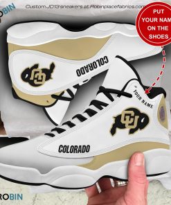 Personalized Colorado Buffaloes Air JD13 Shoes, Custom Jordan 13 Sneakers