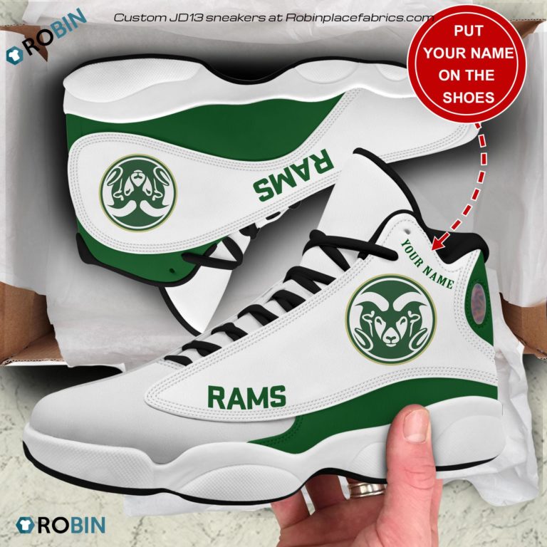 Personalized Colorado State Rams Air JD13 Shoes, Custom Sneakers