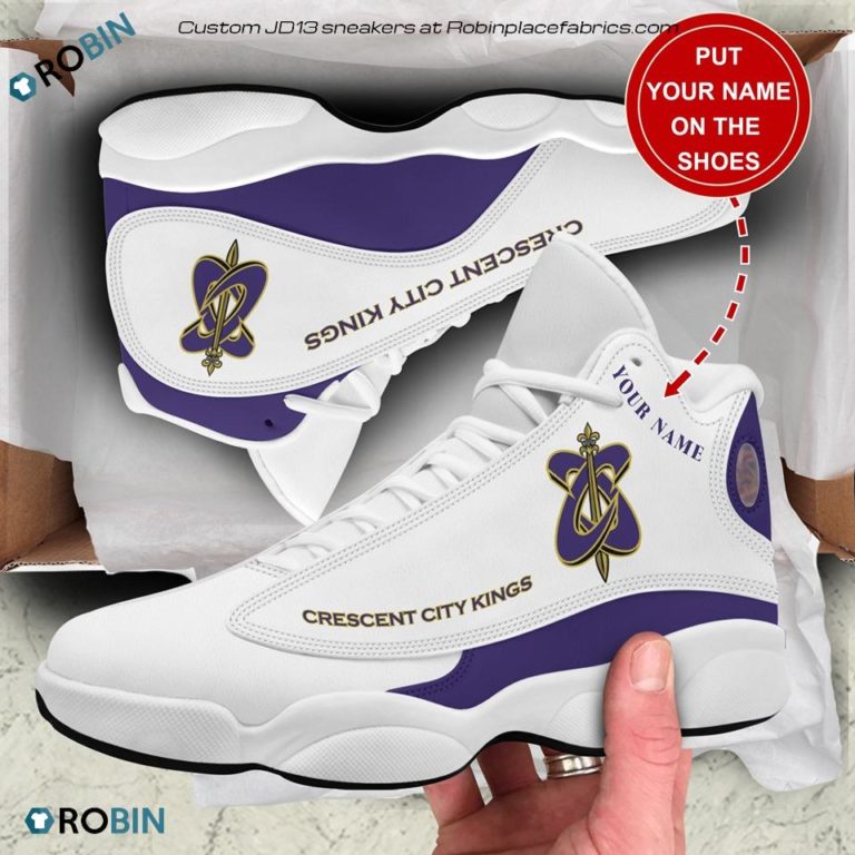 Personalized Crescent City Kings Air JD13 Shoes