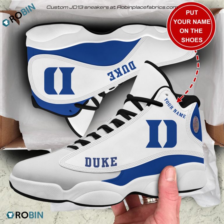 Personalized Duke Blue Devils Air JD13 Shoes