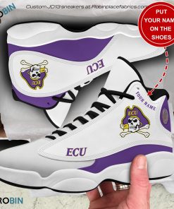 Personalized East Carolina Pirates Air JD13 Shoes, Custom Sneakers Personalized East Carolina Pirates Air JD13 Shoes, Custom Sneakers