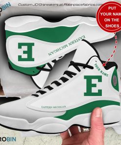 Personalized Eastern Michigan Eagles Air JD13 Shoes