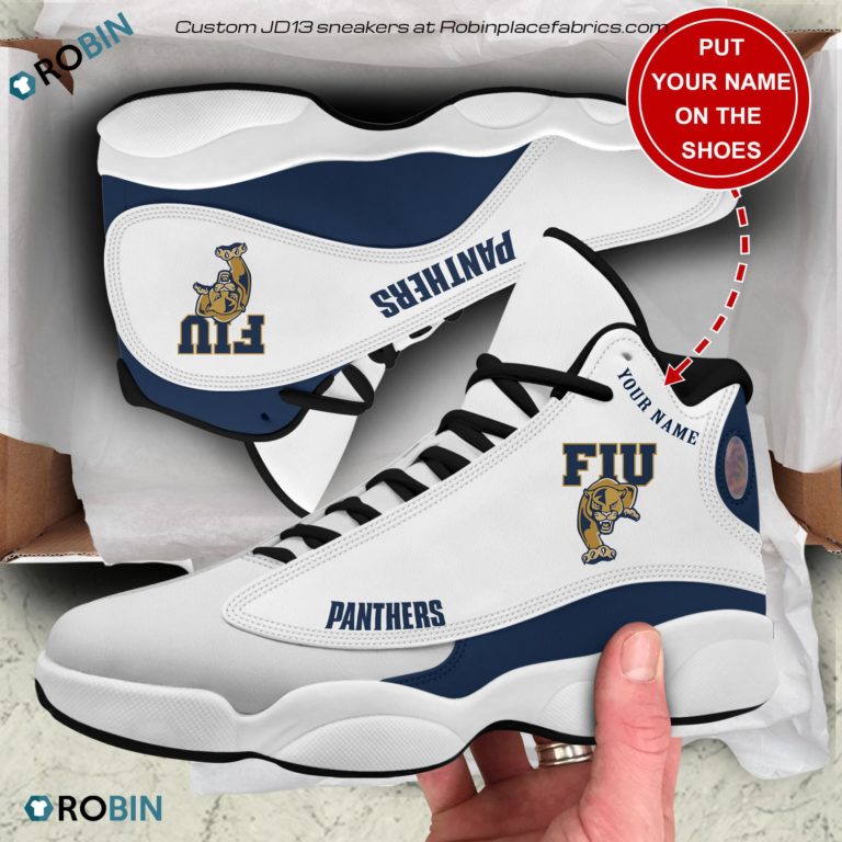 Personalized Fiu Panthers Air JD13 Shoes, Custom Sneakers