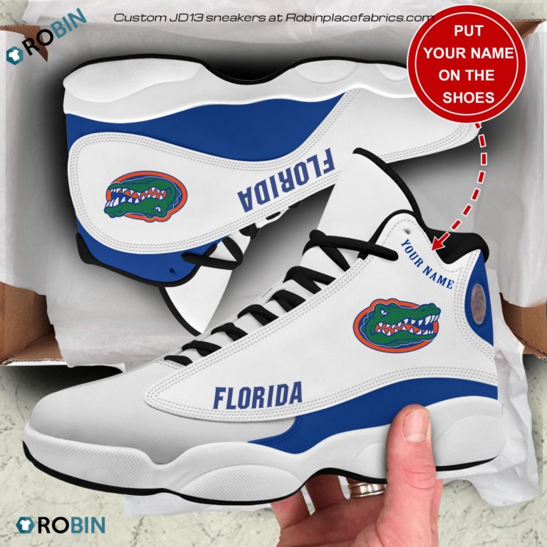 Personalized Florida Gators Air JD13 Shoes, Custom Jordan 13 Sneakers