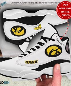 Personalized Iowa Hawkeyes Football Air JD13 Shoes, Custom Sneakers