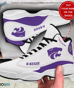 Personalized Kansas State Wildcats Football Air JD13 Shoes, Custom Sneakers