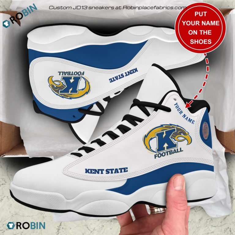 Personalized Kent State Golden Flashes Football Air JD13 Sneakers