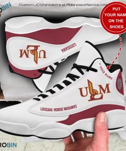 Personalized Louisiana Monroe Warhawks Football Air JD13 Sneakers, Custom Sneakers Personalized Louisiana Monroe Warhawks Football Air JD13 Sneakers, Custom Sneakers