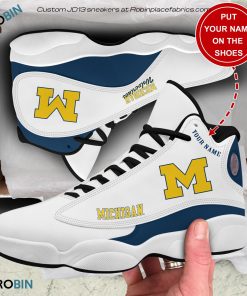 Personalized Michigan Wolverines Air JD13 Sneakers