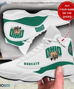 Personalized Ohio Bobcats Air JD13 Shoes, Custom Jordan 13 Sneakers Personalized Ohio Bobcats Air JD13 Shoes, Custom Jordan 13 Sneakers