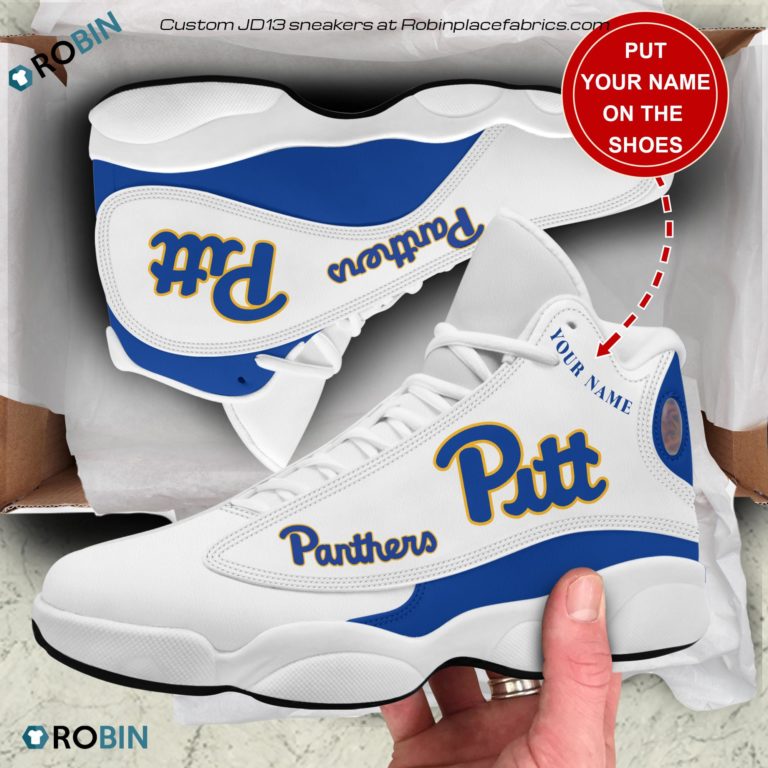 Personalized Pittsburgh Panthers Air JD13 Shoes, Custom Jordan 13 Sneakers