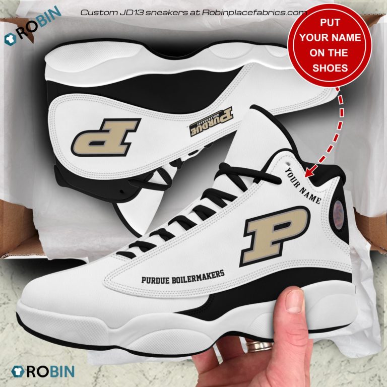 Personalized Purdue Boilermakers Air JD13 Sneakers