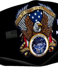 Personalized rank and name US Air force mask with Pm2.5 filter