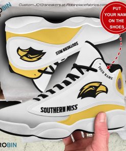 Personalized Southern Miss Golden Eagles Air JD13 Shoes