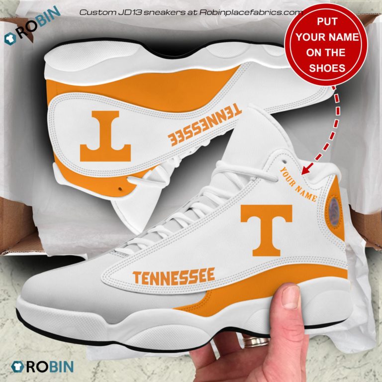 Personalized Tennessee Volunteers Air JD13 Shoes, Custom Sneakers