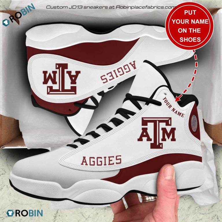 Personalized Texas A&m Aggies Air JD13 Shoes