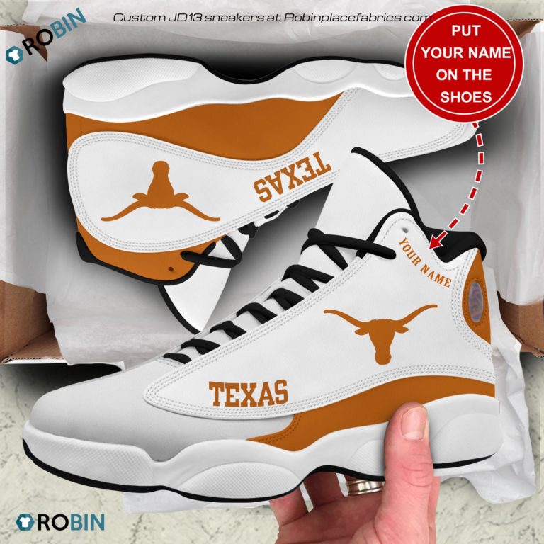 Personalized Texas Longhorns Air JD13 Shoes