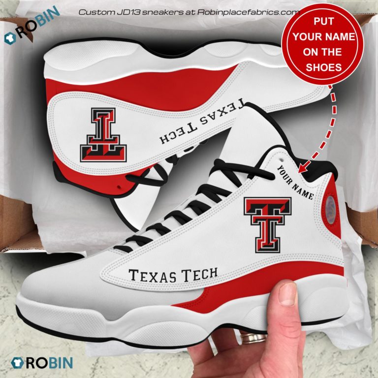 Personalized Texas Tech Red Raiders Air JD13 Sneakers