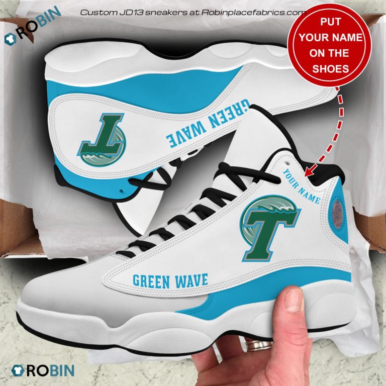 Personalized Tulane Green Wave Air JD13 Shoes