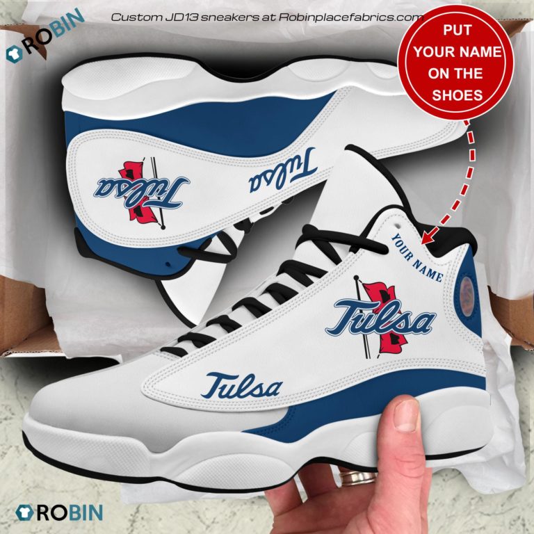 Personalized Tulsa Golden Hurricane Air JD13 Shoes