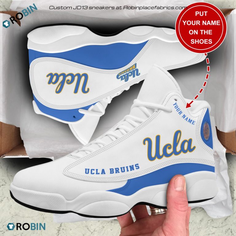 Personalized Ucla Bruins Air JD13 Sneakers, Custom Sneakers