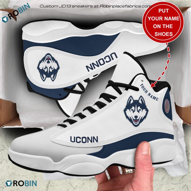 Personalized Uconn Huskies Air JD13 Shoes