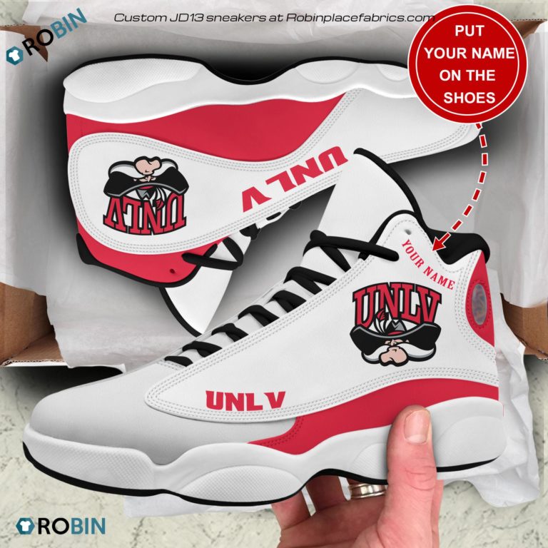 Personalized Unlv Rebels Air JD13 Shoes, Custom Jordan 13 Sneakers