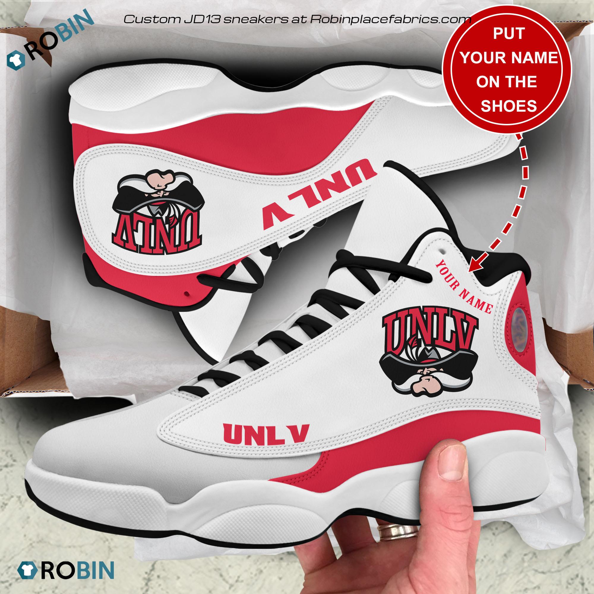 Personalized Unlv Rebels Air JD13 Shoes, Custom Jordan 13 Sneakers ...