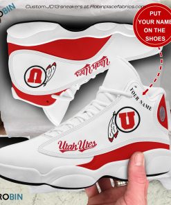 Personalized Utah Utes Air JD13 Shoes, Custom Sneakers