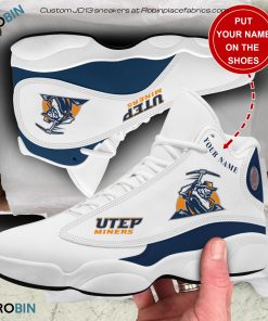 Personalized Utep Miners Air JD13 Shoes, Custom Jordan 13 Sneakers