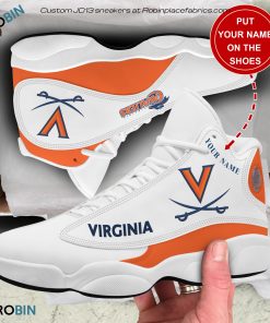 Personalized Virginia Cavaliers Air JD13 Shoes, Custom Sneakers
