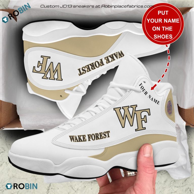 Personalized Wake Forest Demon Deacons Air JD13 Shoes