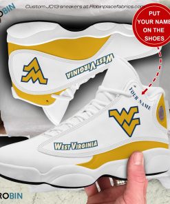 Personalized West Virginia Mountaineers Air JD13 Shoes Personalized West Virginia Mountaineers Air JD13 Shoes