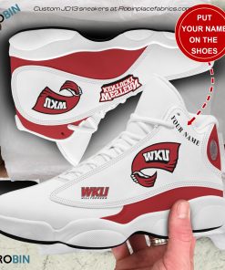 Personalized Western Kentucky Hilltoppers Air JD13 Shoes, Custom Sneakers